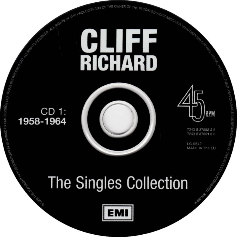 Cliff Richard The Singles Collection : CD1